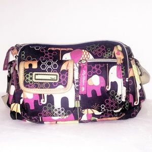 Lily Bloom Libby Elephant Rain Hobo Cross body Bag